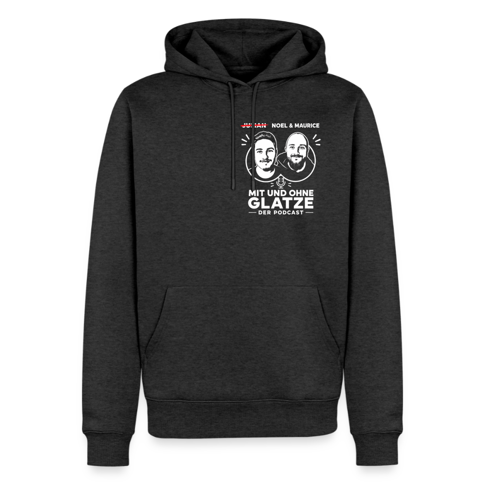Mit & Ohne Glatze – Podcast Hoodie 🎙️ - heather anthracite