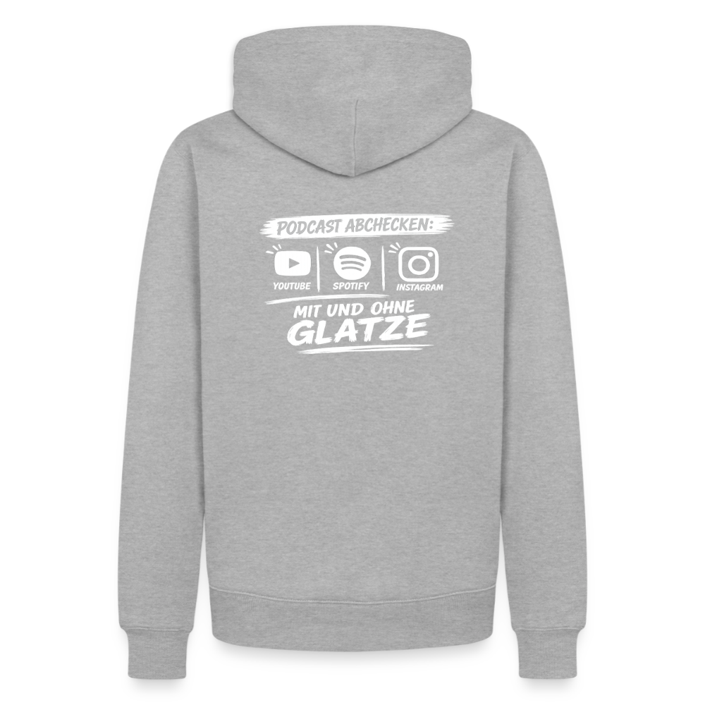 Mit & Ohne Glatze – Podcast Hoodie 🎙️ - heather grey