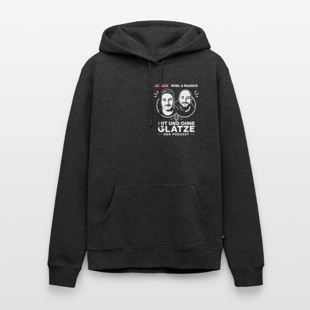 Mit & Ohne Glatze – Podcast Hoodie 🎙️ - heather anthracite