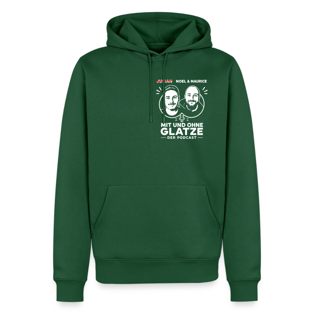Mit & Ohne Glatze – Podcast Hoodie 🎙️ - bottle green