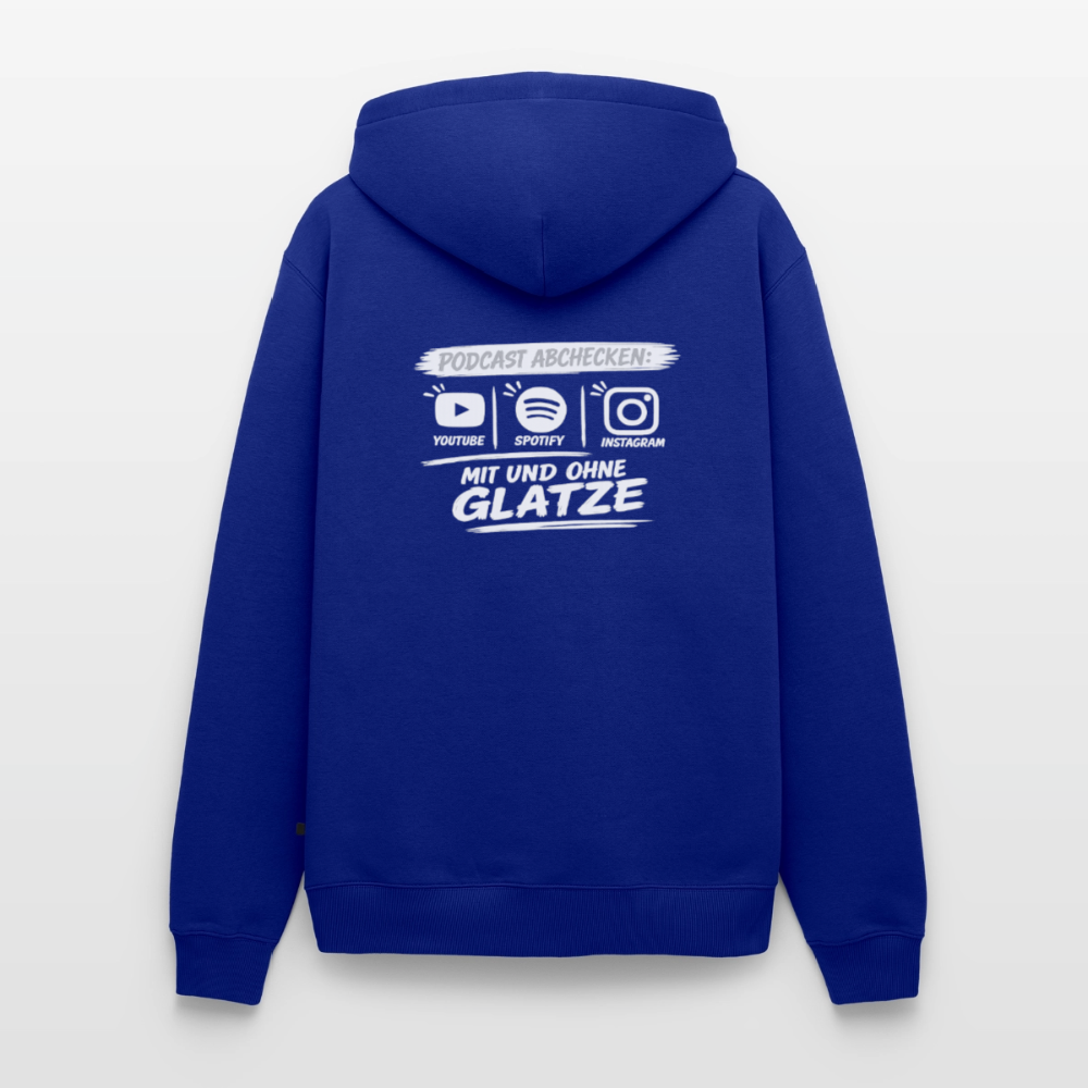 Mit & Ohne Glatze – Podcast Hoodie 🎙️ - royal blue