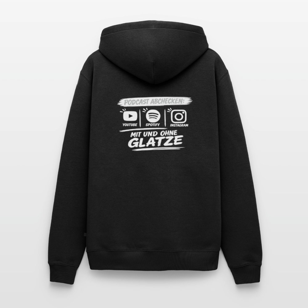 Mit & Ohne Glatze – Podcast Hoodie 🎙️ - black