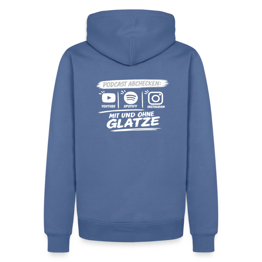 Mit & Ohne Glatze – Podcast Hoodie 🎙️ - stone blue