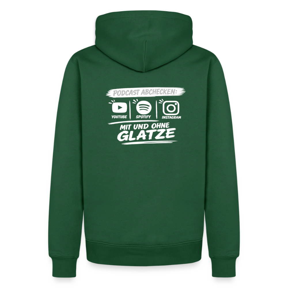 Mit & Ohne Glatze – Podcast Hoodie 🎙️ - bottle green