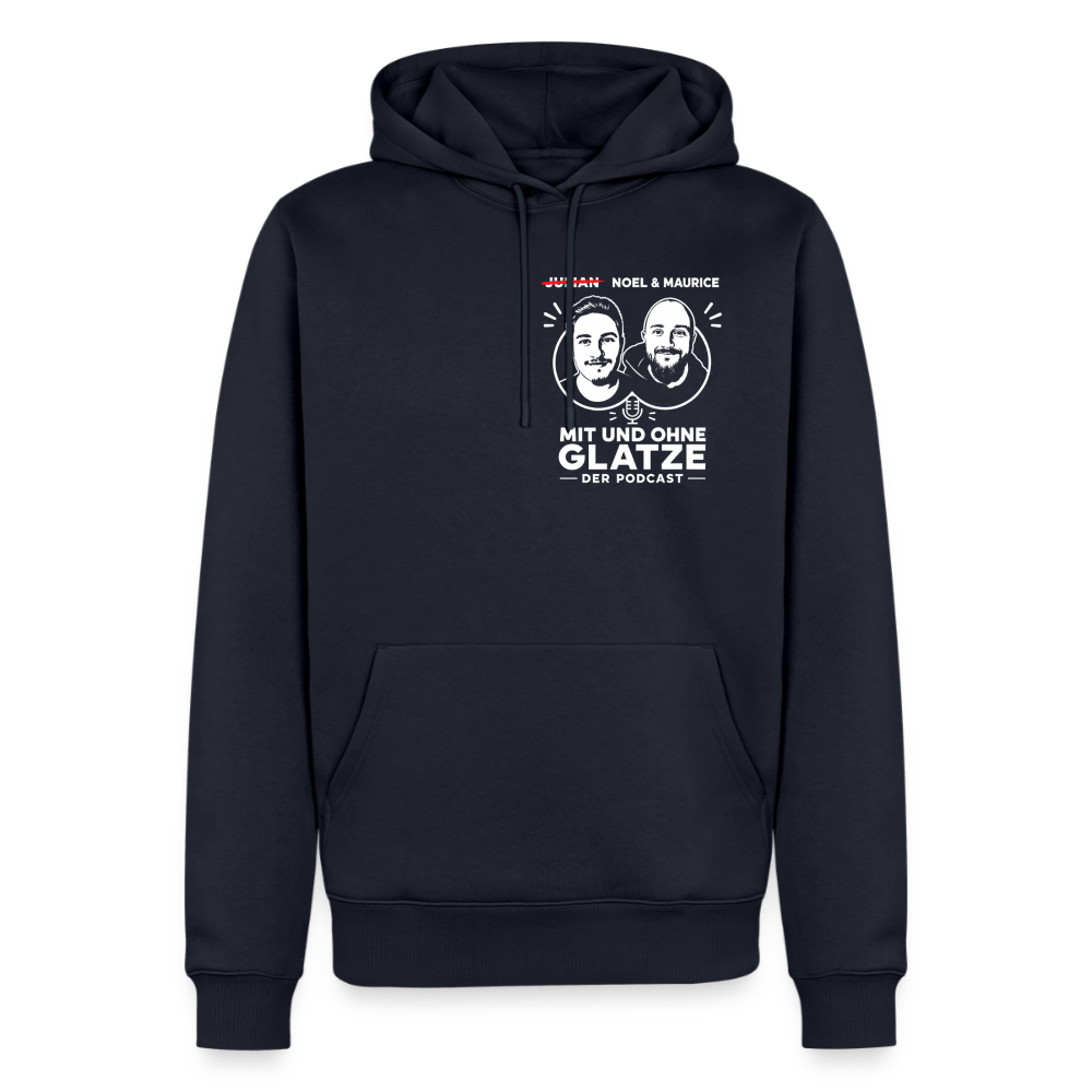 Mit & Ohne Glatze – Podcast Hoodie 🎙️ - navy