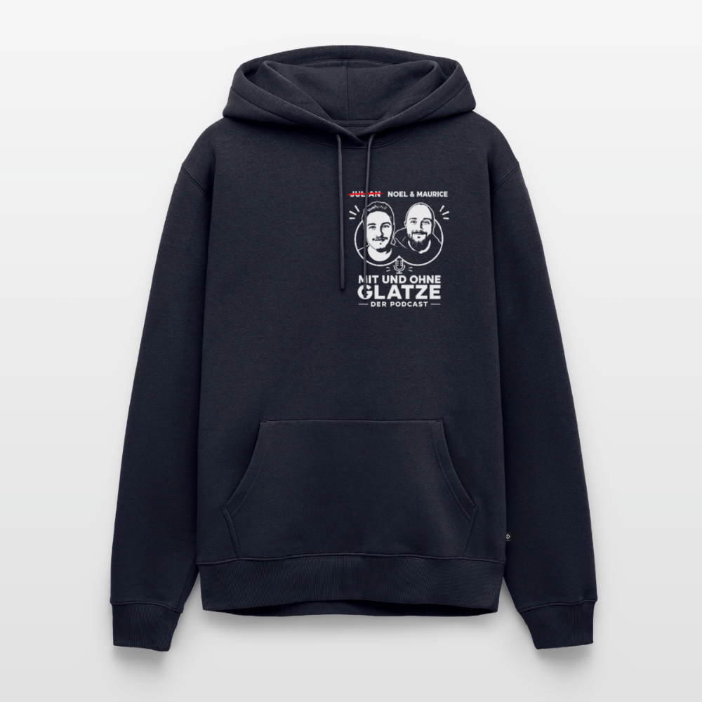 Mit & Ohne Glatze – Podcast Hoodie 🎙️ - navy