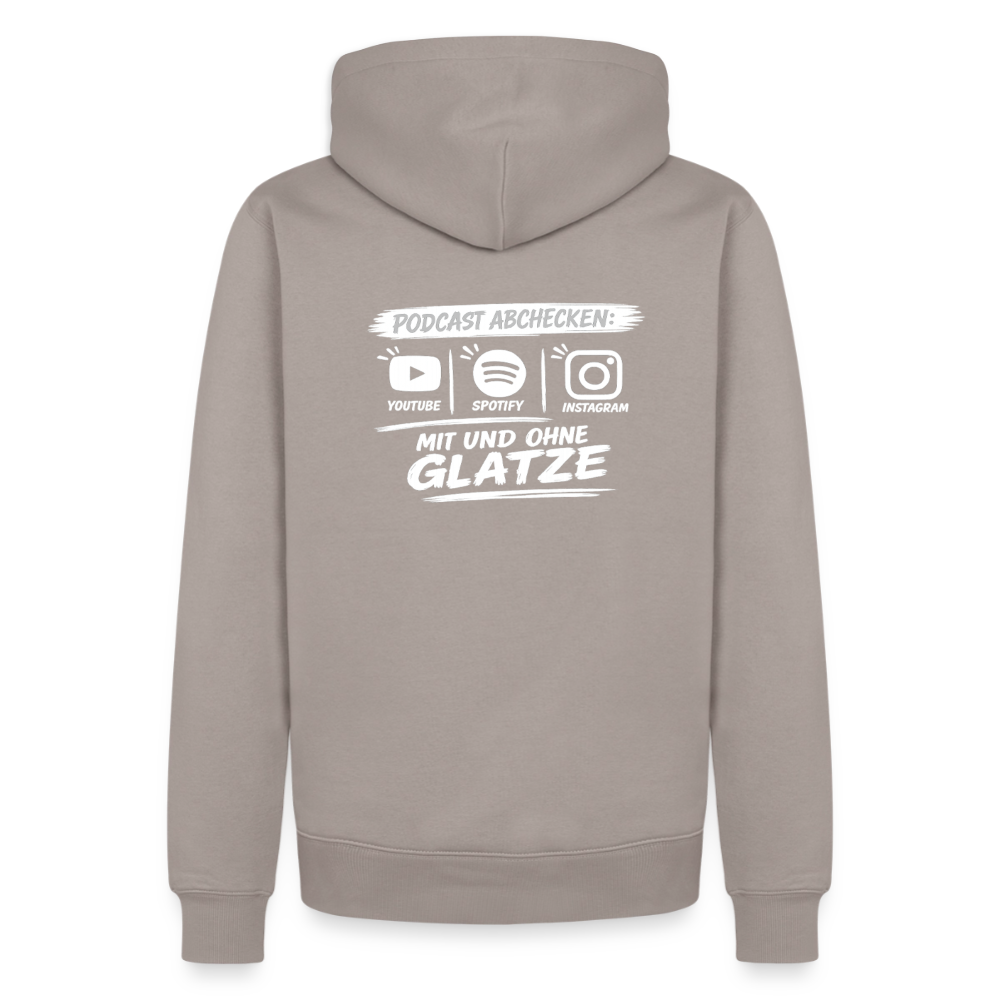 Mit & Ohne Glatze – Podcast Hoodie 🎙️ - taupe