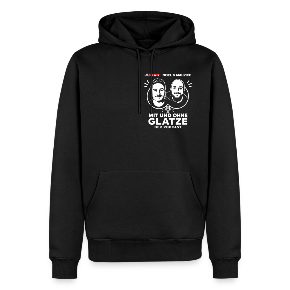 Mit & Ohne Glatze – Podcast Hoodie 🎙️ - black