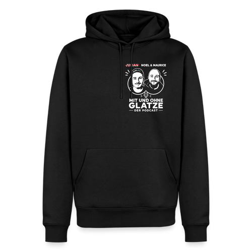 Mit & Ohne Glatze – Podcast Hoodie 🎙️ - black