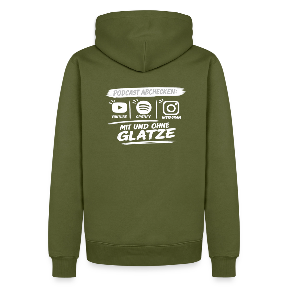 Mit & Ohne Glatze – Podcast Hoodie 🎙️ - khaki