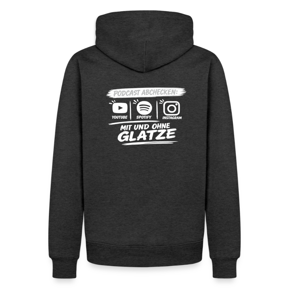 Mit & Ohne Glatze – Podcast Hoodie 🎙️ - heather anthracite
