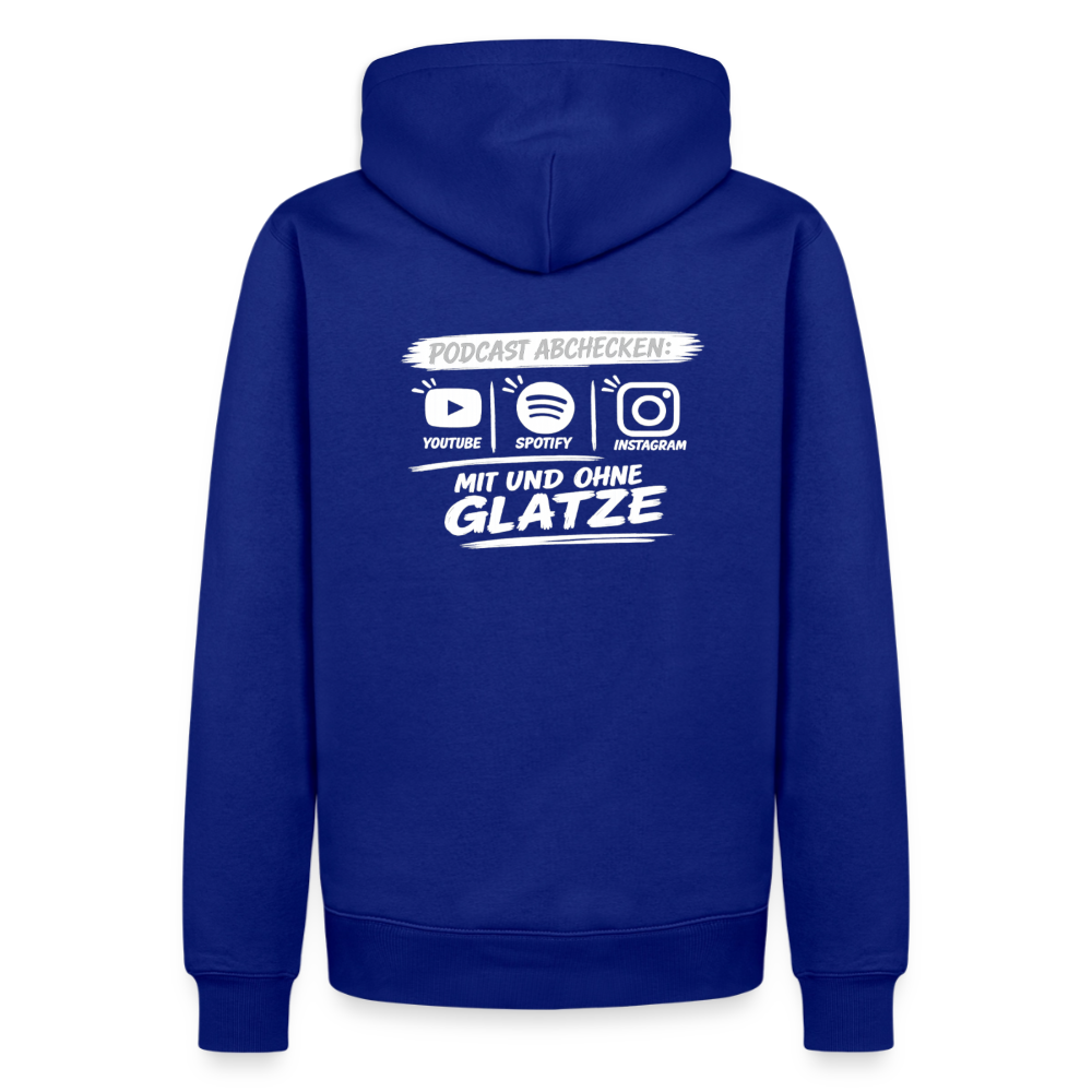 Mit & Ohne Glatze – Podcast Hoodie 🎙️ - royal blue