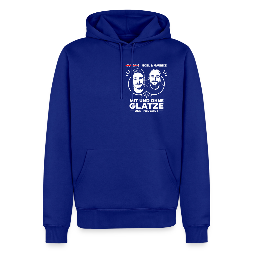 Mit & Ohne Glatze – Podcast Hoodie 🎙️ - royal blue