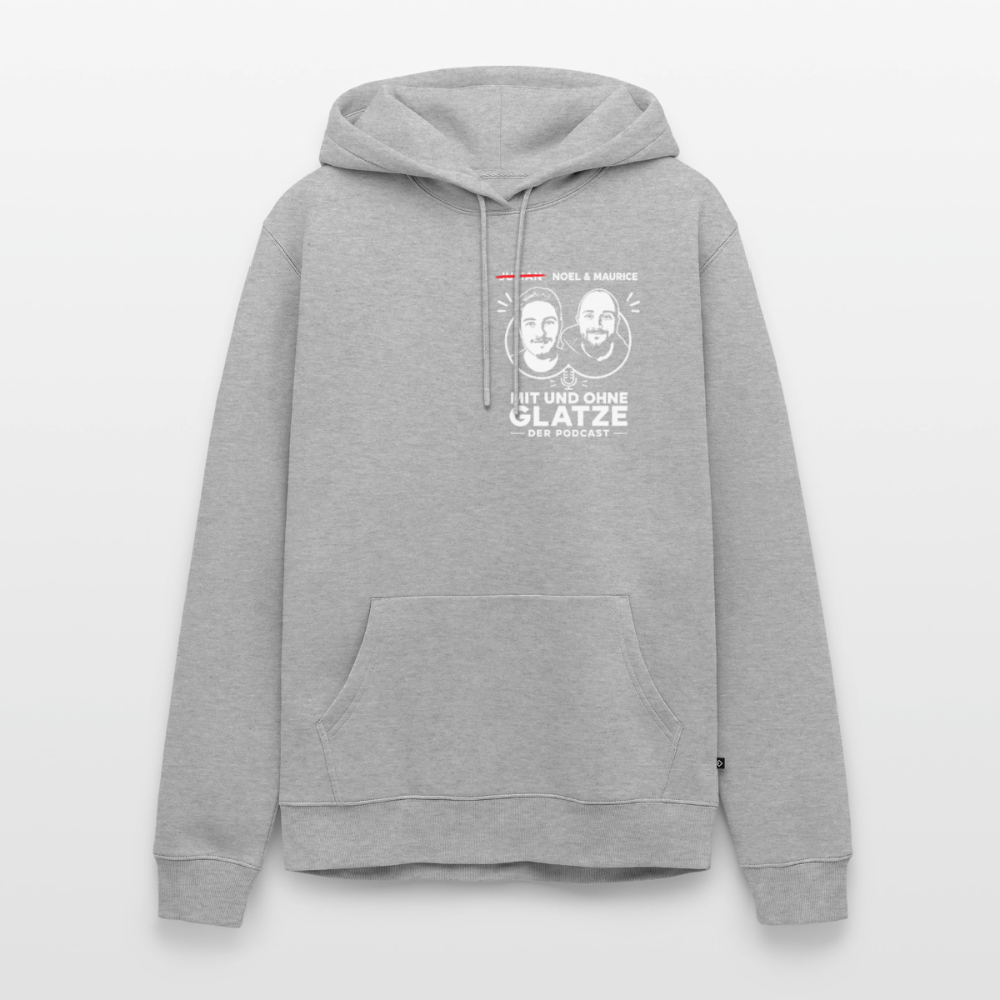 Mit & Ohne Glatze – Podcast Hoodie 🎙️ - heather grey