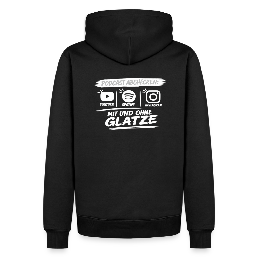 Mit & Ohne Glatze – Podcast Hoodie 🎙️ - black