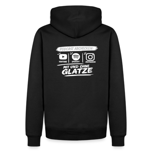 Mit & Ohne Glatze – Podcast Hoodie 🎙️ - black