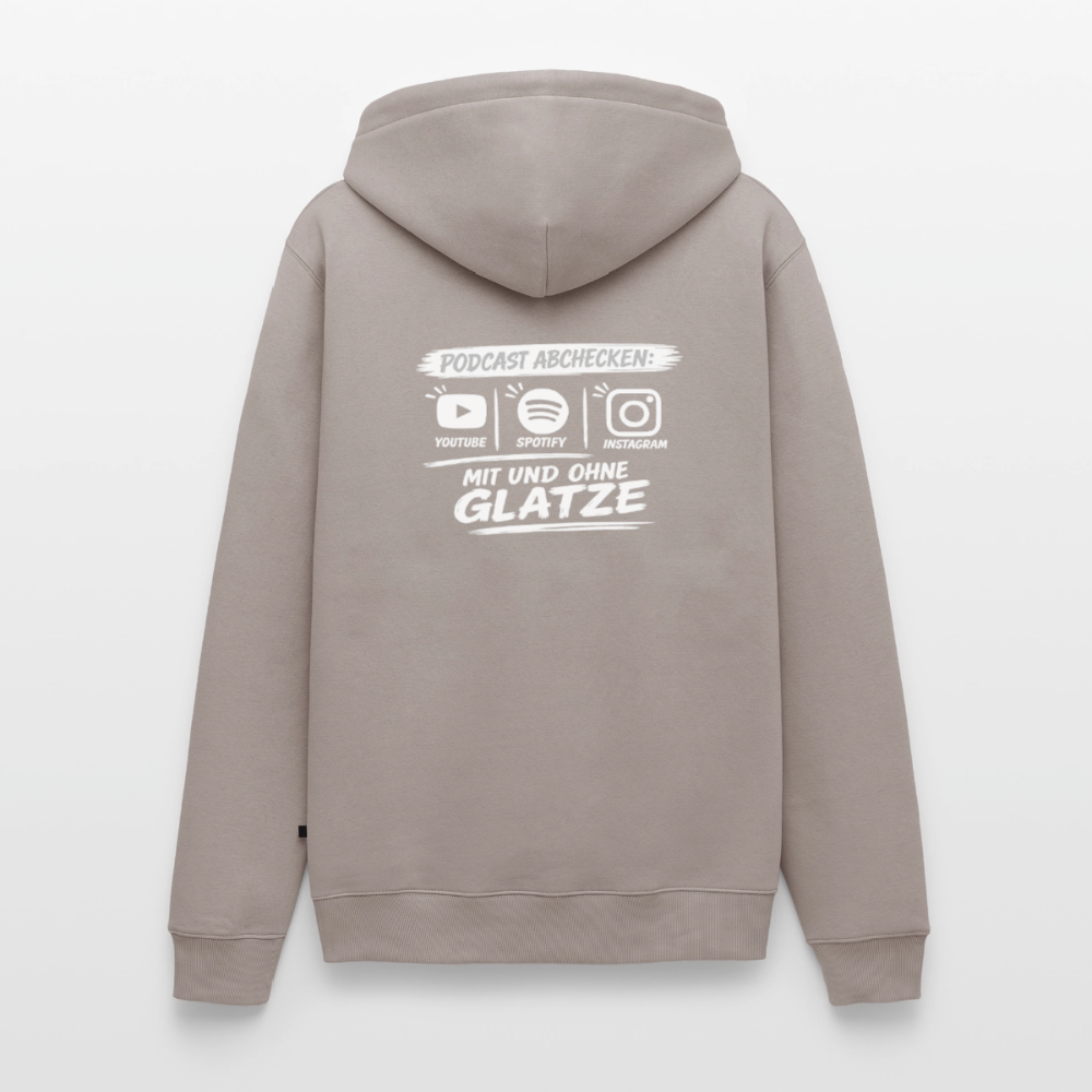 Mit & Ohne Glatze – Podcast Hoodie 🎙️ - taupe