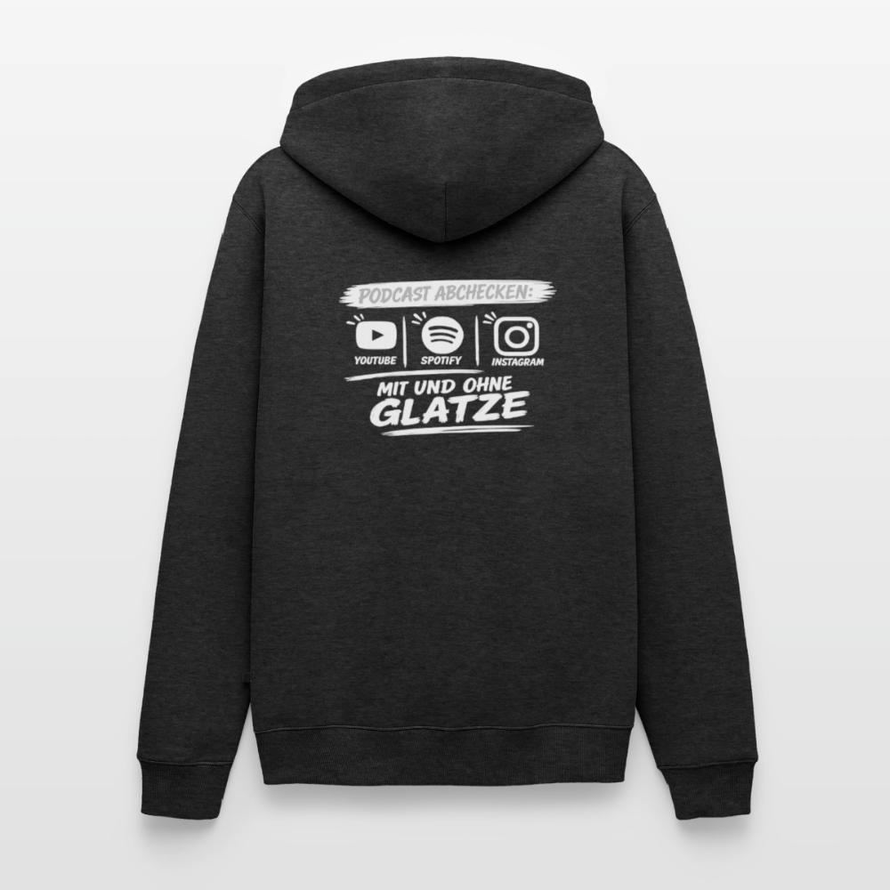 Mit & Ohne Glatze – Podcast Hoodie 🎙️ - heather anthracite