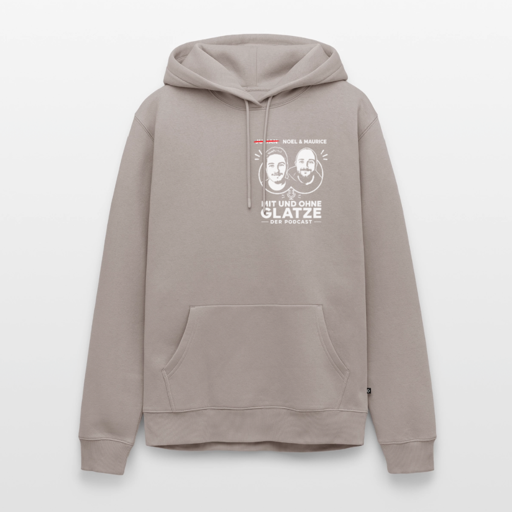 Mit & Ohne Glatze – Podcast Hoodie 🎙️ - taupe