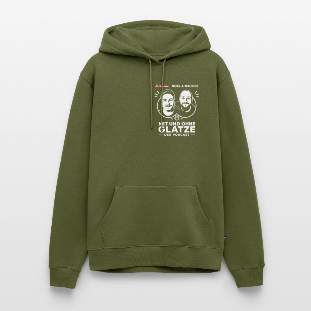 Mit & Ohne Glatze – Podcast Hoodie 🎙️ - khaki