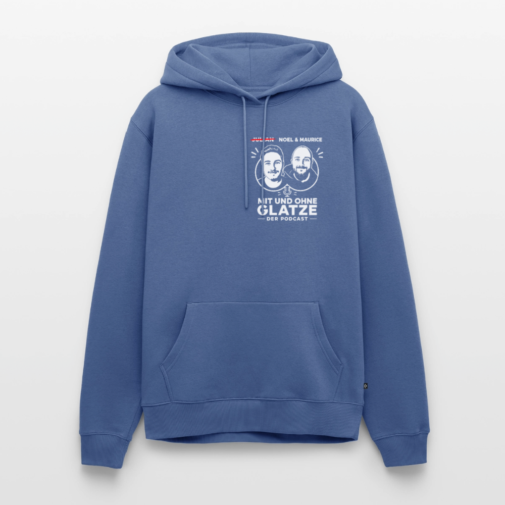 Mit & Ohne Glatze – Podcast Hoodie 🎙️ - stone blue