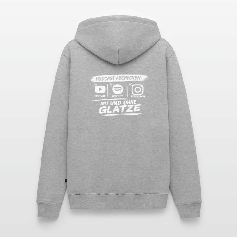 Mit & Ohne Glatze – Podcast Hoodie 🎙️ - heather grey
