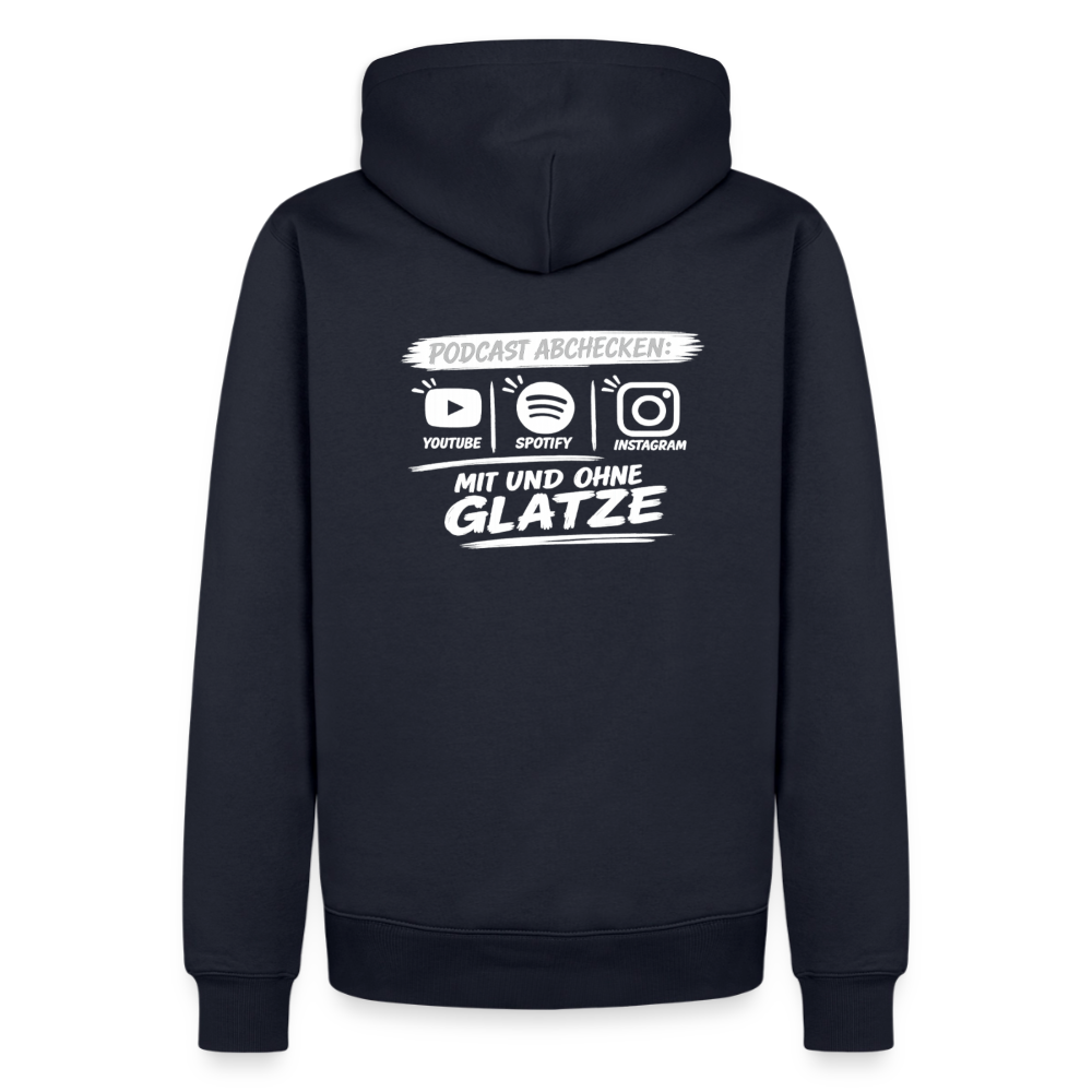 Mit & Ohne Glatze – Podcast Hoodie 🎙️ - navy