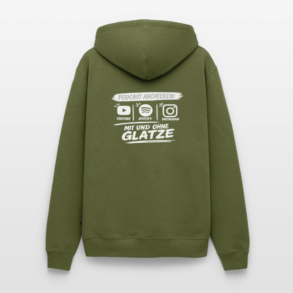 Mit & Ohne Glatze – Podcast Hoodie 🎙️ - khaki